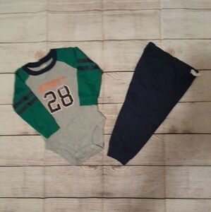 Green & Blue 2-Piece Baby Boy Sz 18 Months